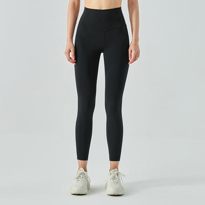 220g Nylon Sport Fitness Leggings High Waist Yoga Workout Gym Wear Pant Black