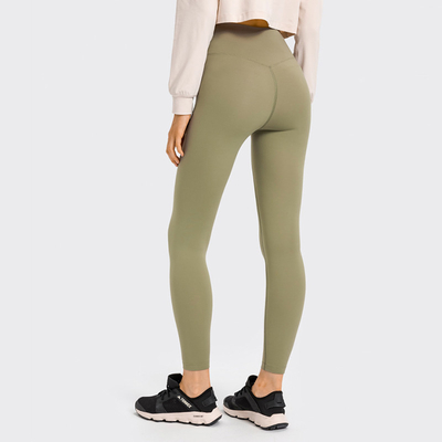 Finished Workout Yoga Pants Capri Womens Nylon Leggings With Pockets