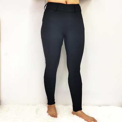 Women'S Equestrian Horse Riding Pants Silicone Black Knee Anti Pilling