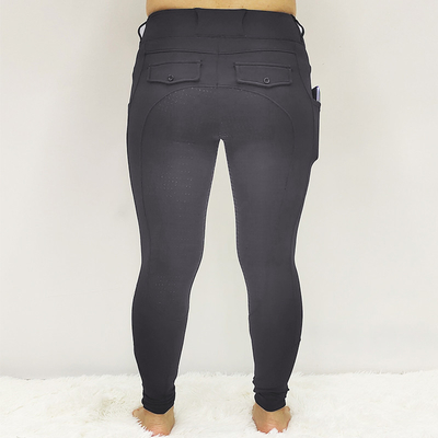 Full Seat Winter Horse Riding Pants Brushed Fabric Equestrian Tights Anti Pilling