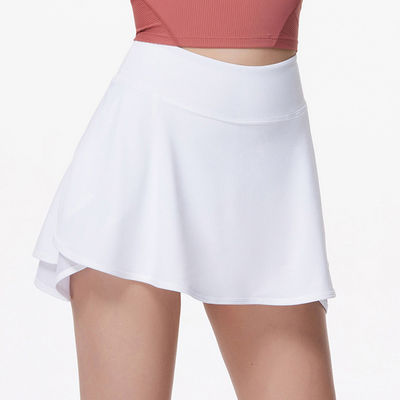 White Mesh Lining Golf Skirt Fitness Light Comfortable Tennis Skort Wear